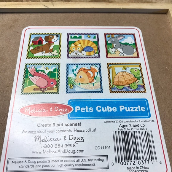 Melissa & Doug | Pets Cube Puzzle - Picture 6 of 6